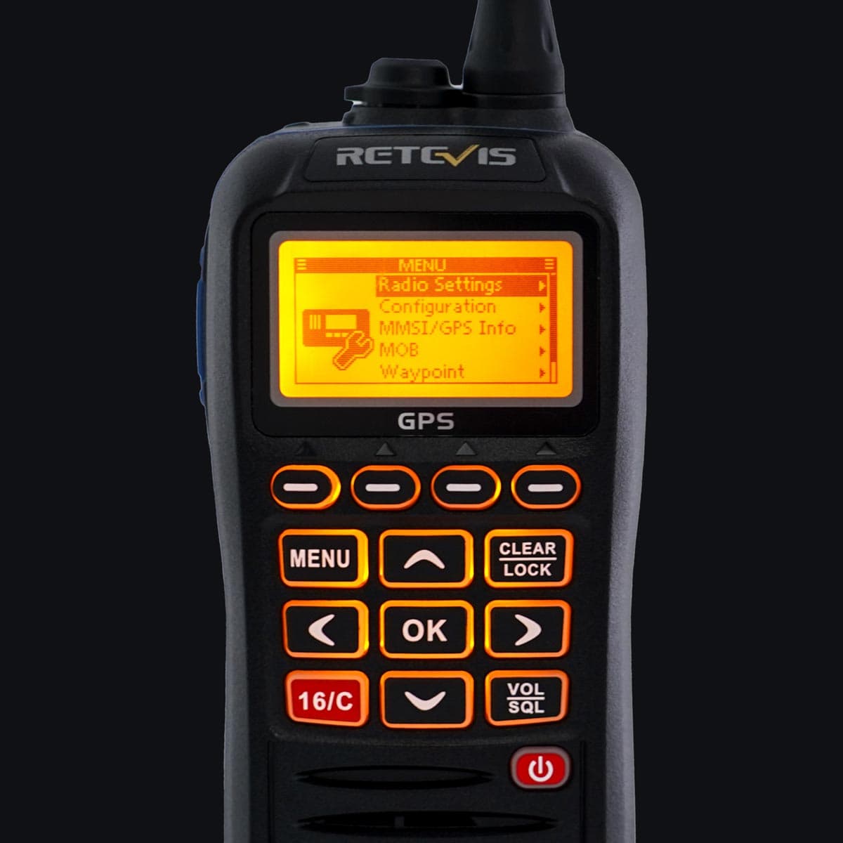 RM40 GPS DSC VHF Marine Radio (10 Pack)