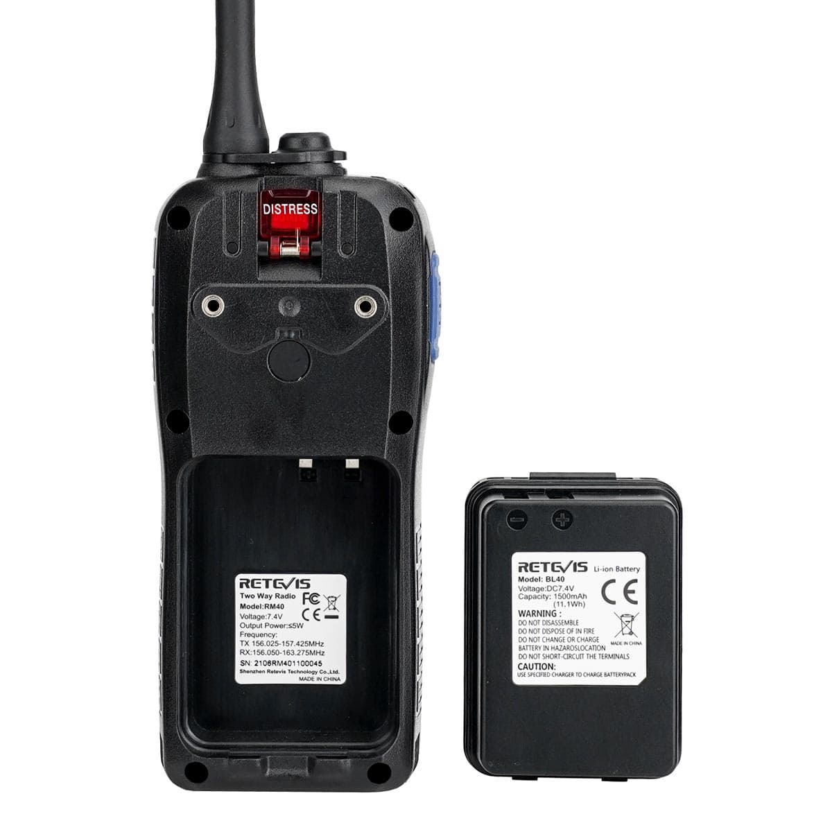 RM40 GPS DSC VHF Marine Radio For Boat Safety