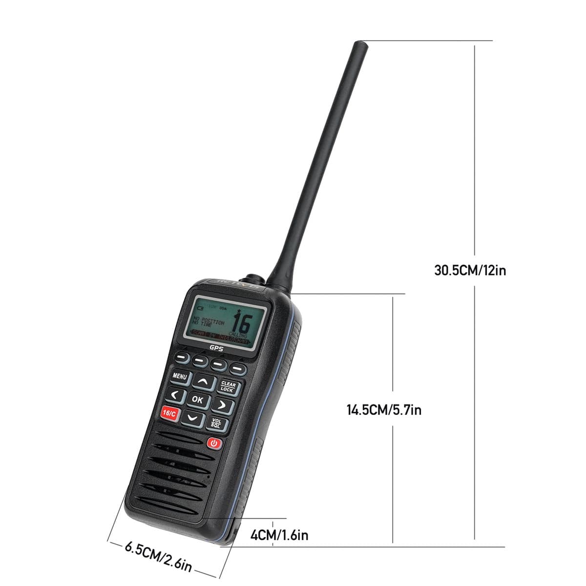 RM40 GPS DSC VHF Marine Radio For Boat Safety