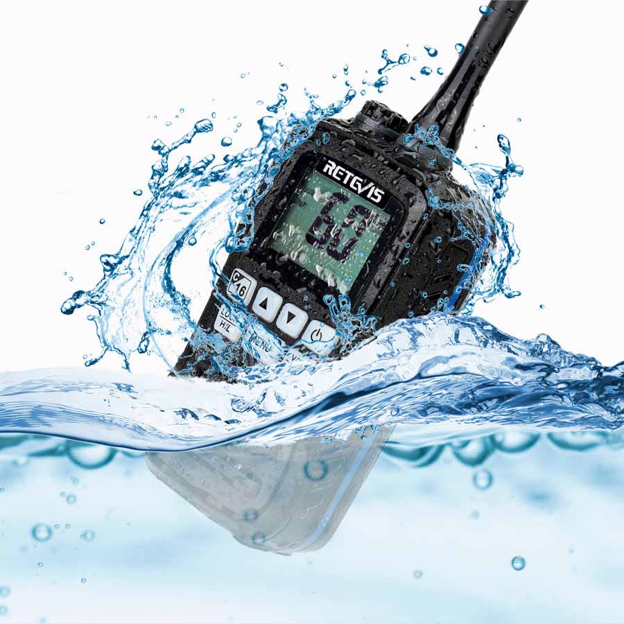 RM01 Mini Floating VHF Marine Radio (10 Pack)