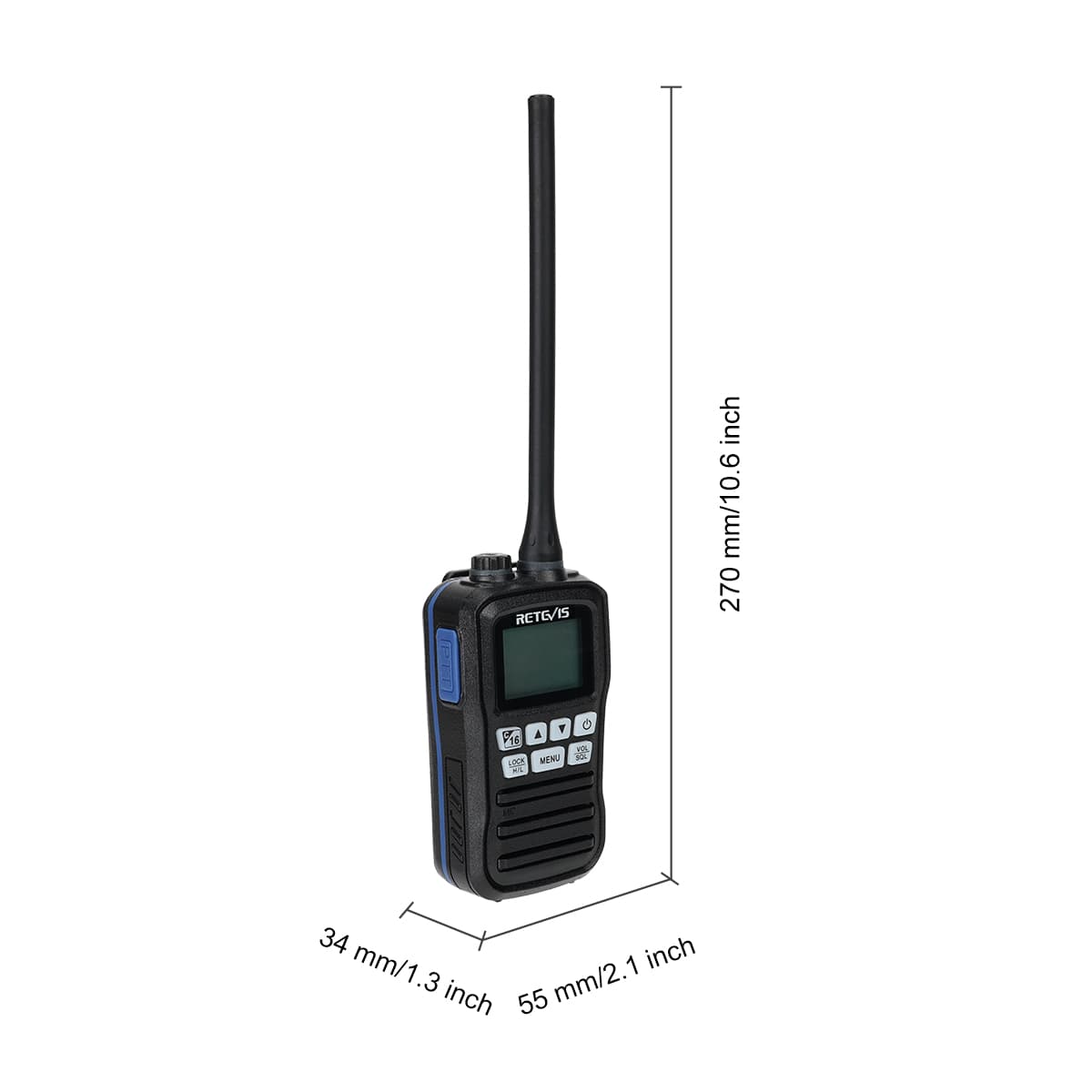 RM01 Mini Floating VHF Marine Radio (10 Pack)