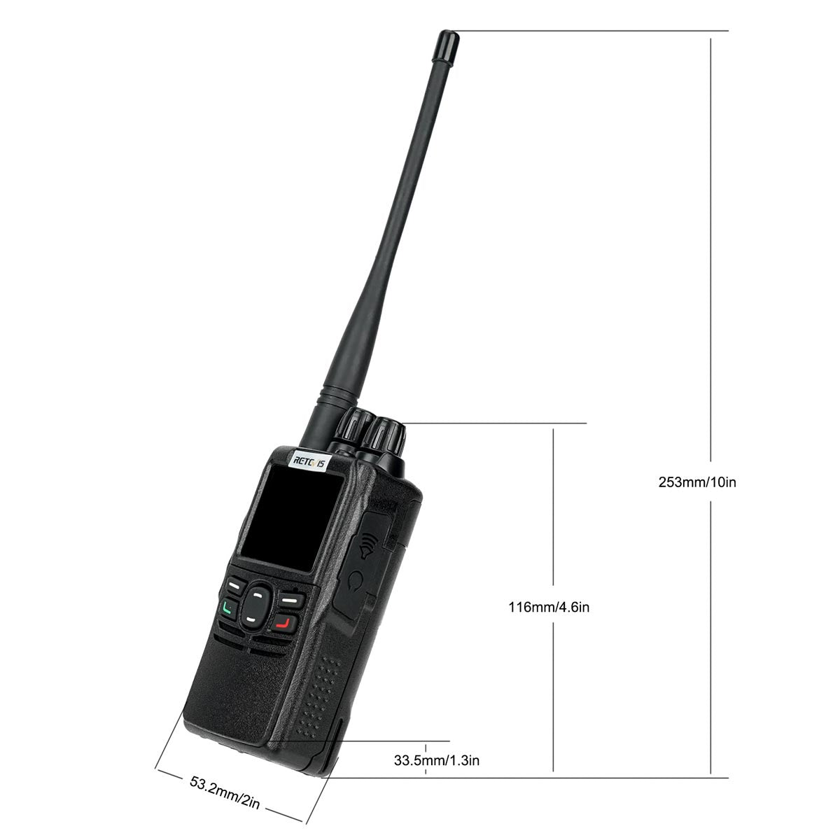 RB22 Half-Keypad Professional UHF DMR Radio (20 Pack)