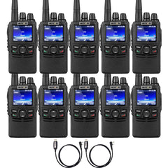 RB22 Professional Half-Keypad UHF DMR Radio (10 Pack)