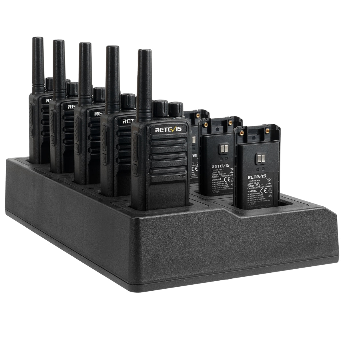 Retevis NR10 Noise Reduction 2 Way Radios (10PCS) with 10-Way Charger