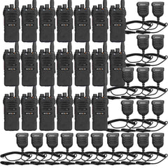 NR630 10W Waterproof UHF Radios with Speaker Kit (20 Pack)