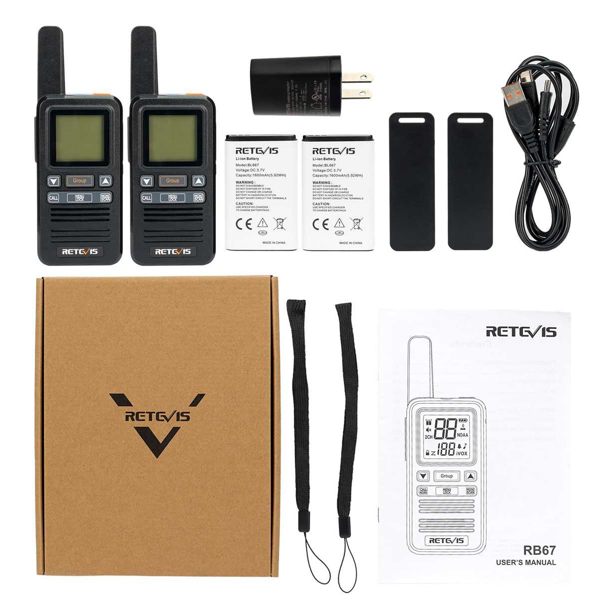 RB67 One Key Group Call FRS Two Way Radio