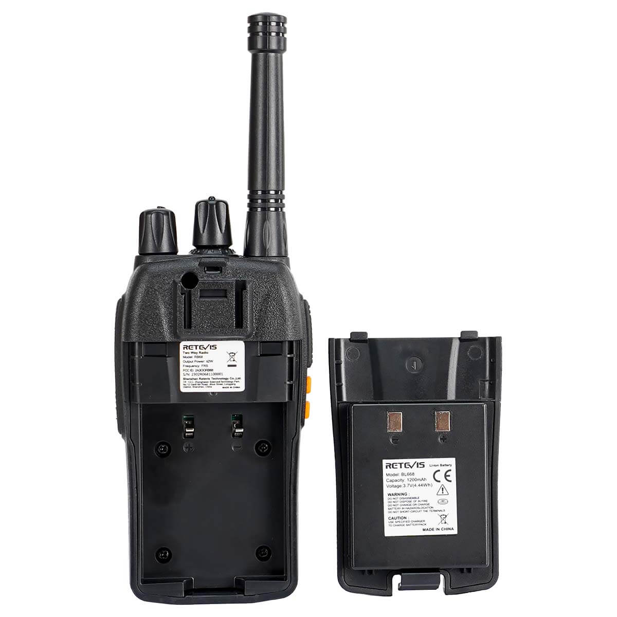 RB68 Portable Type-C License Free FRS Handheld Two Way Radio 2Pack