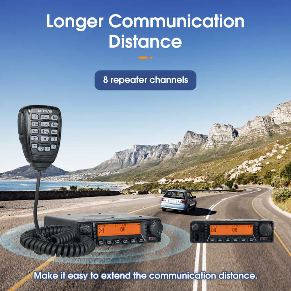 RA87 40W Powerful Long Range GMRS Mobile Radio