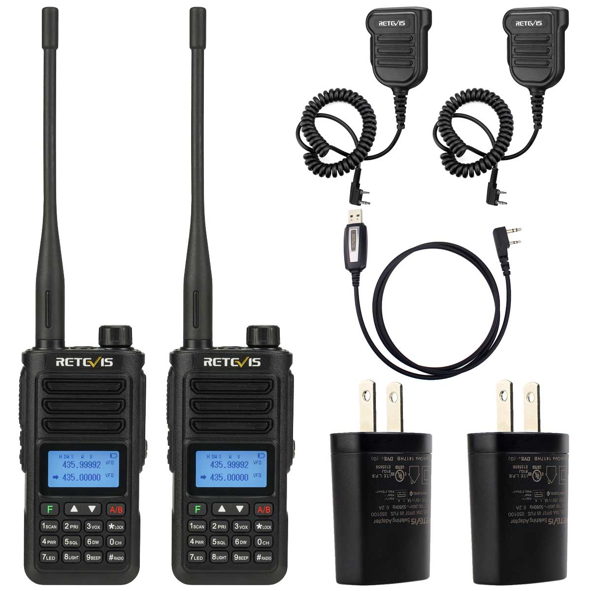 RA89 UV IP68 Ham Radio with Speaker kit (2 Pack)