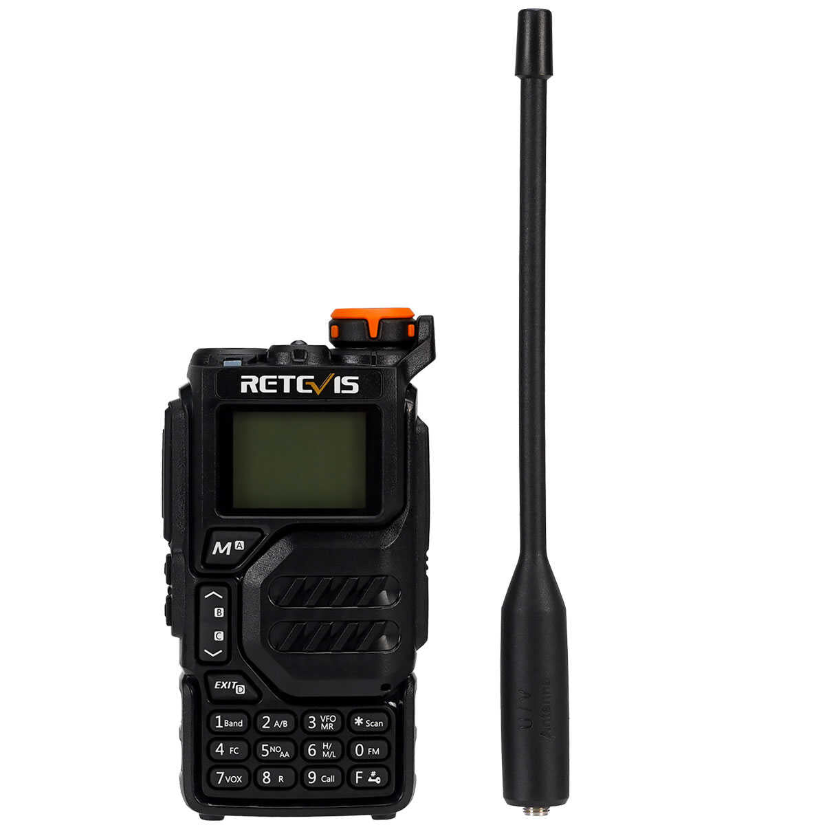 RA79 5W 50-600MHz Ham Radio With Speaker, Long Antenna, Programming Cable Kit