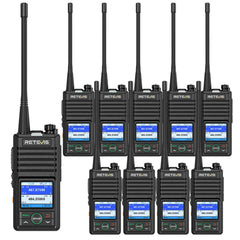 RB58 Long Range Noise Reduction Business Radio with Bluetooth Programming 10 Pack