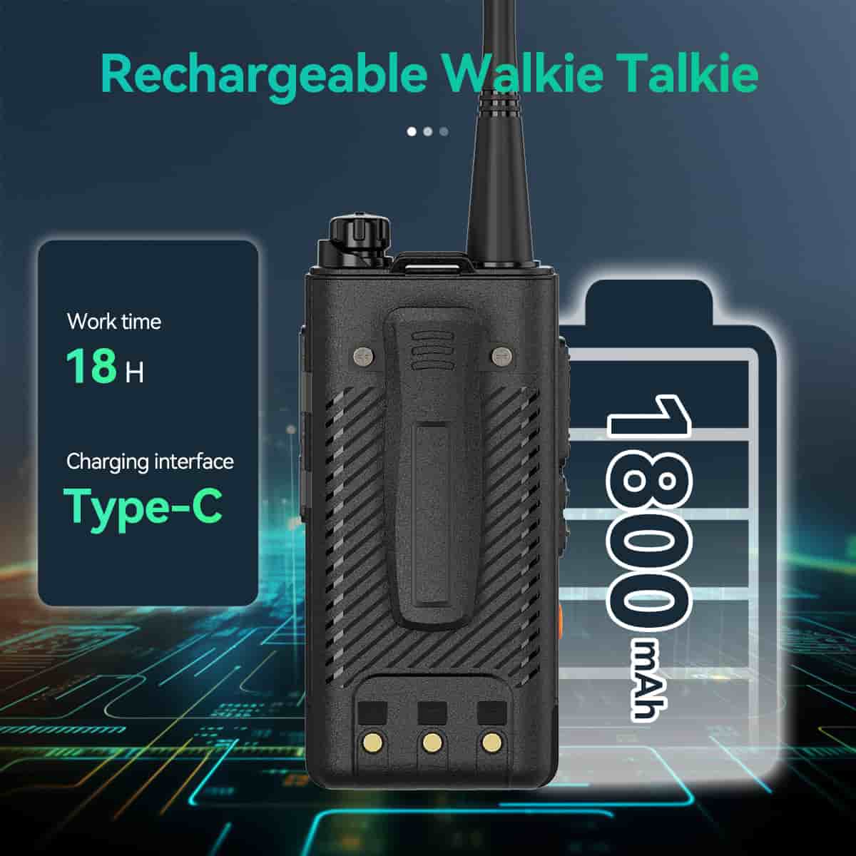 Retevis RB58 UHF Business Two Way Radio 6 Pack with Gang Charger