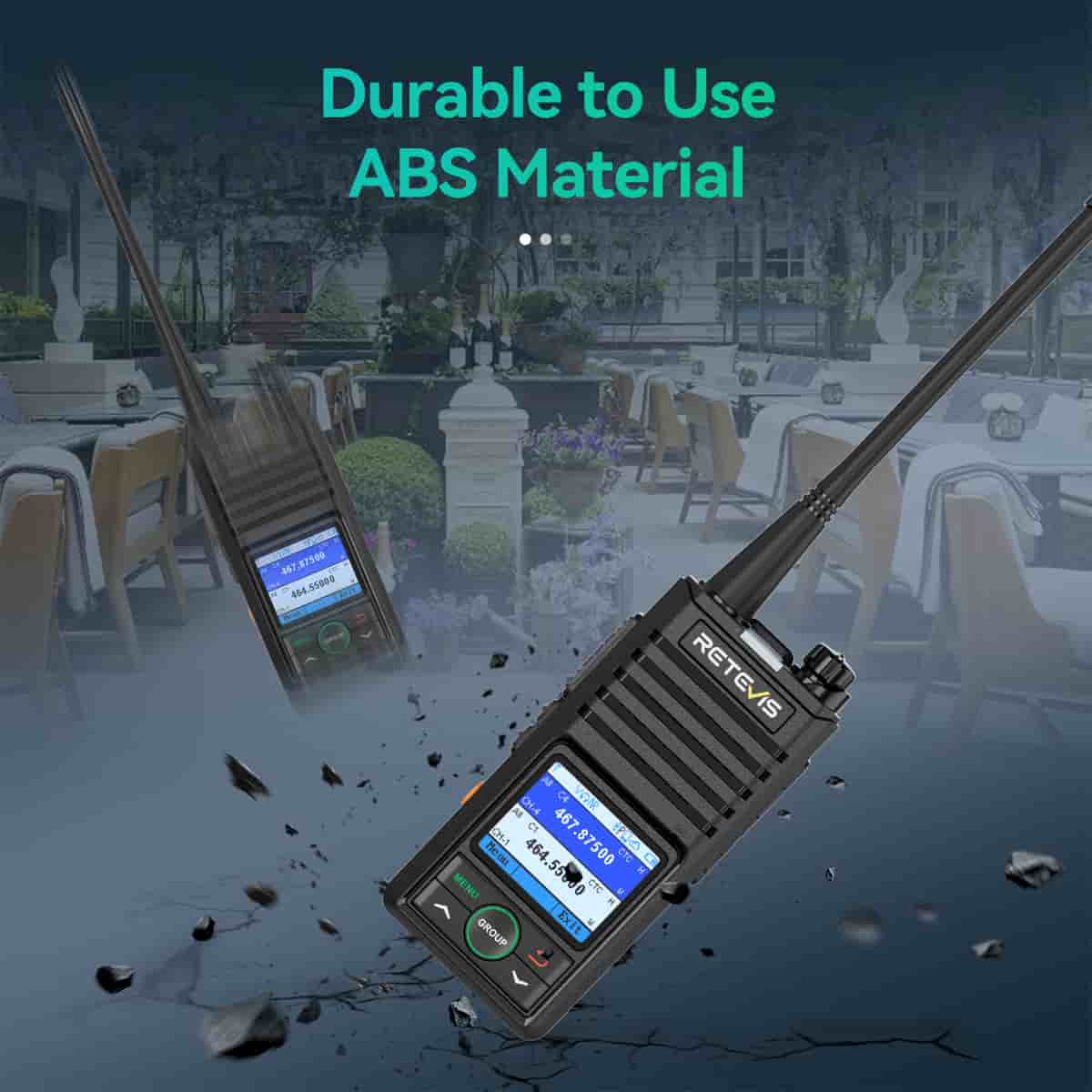 RB58 Bluetooh APP Programming Rechargeable Walkie Talkie 4 Pack