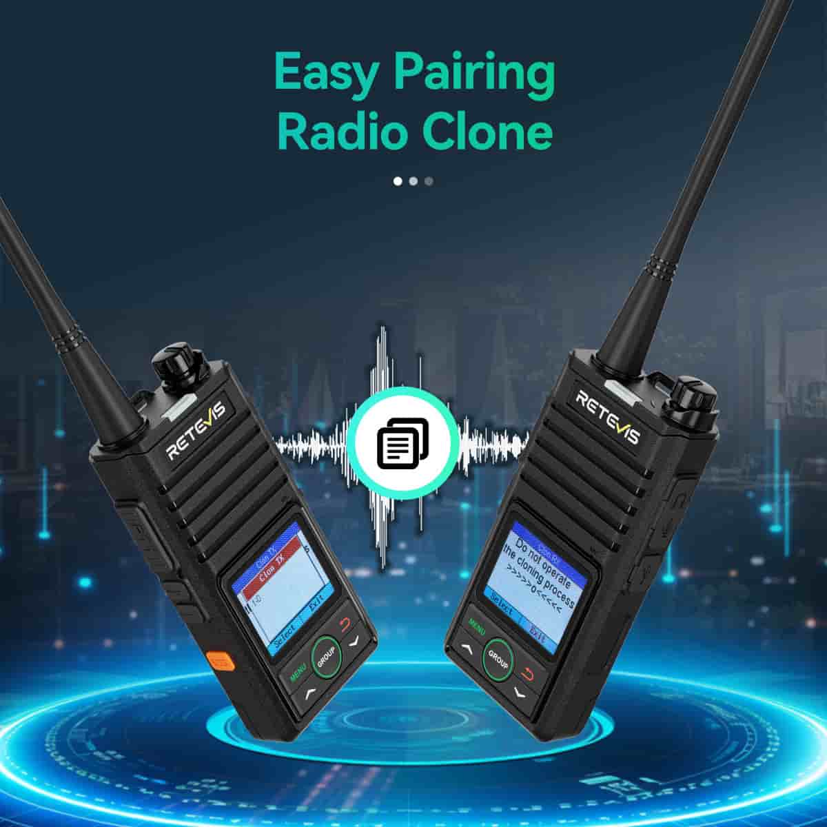 RB58 Long Range Noise Reduction Business Radio with Bluetooth Programming 10 Pack