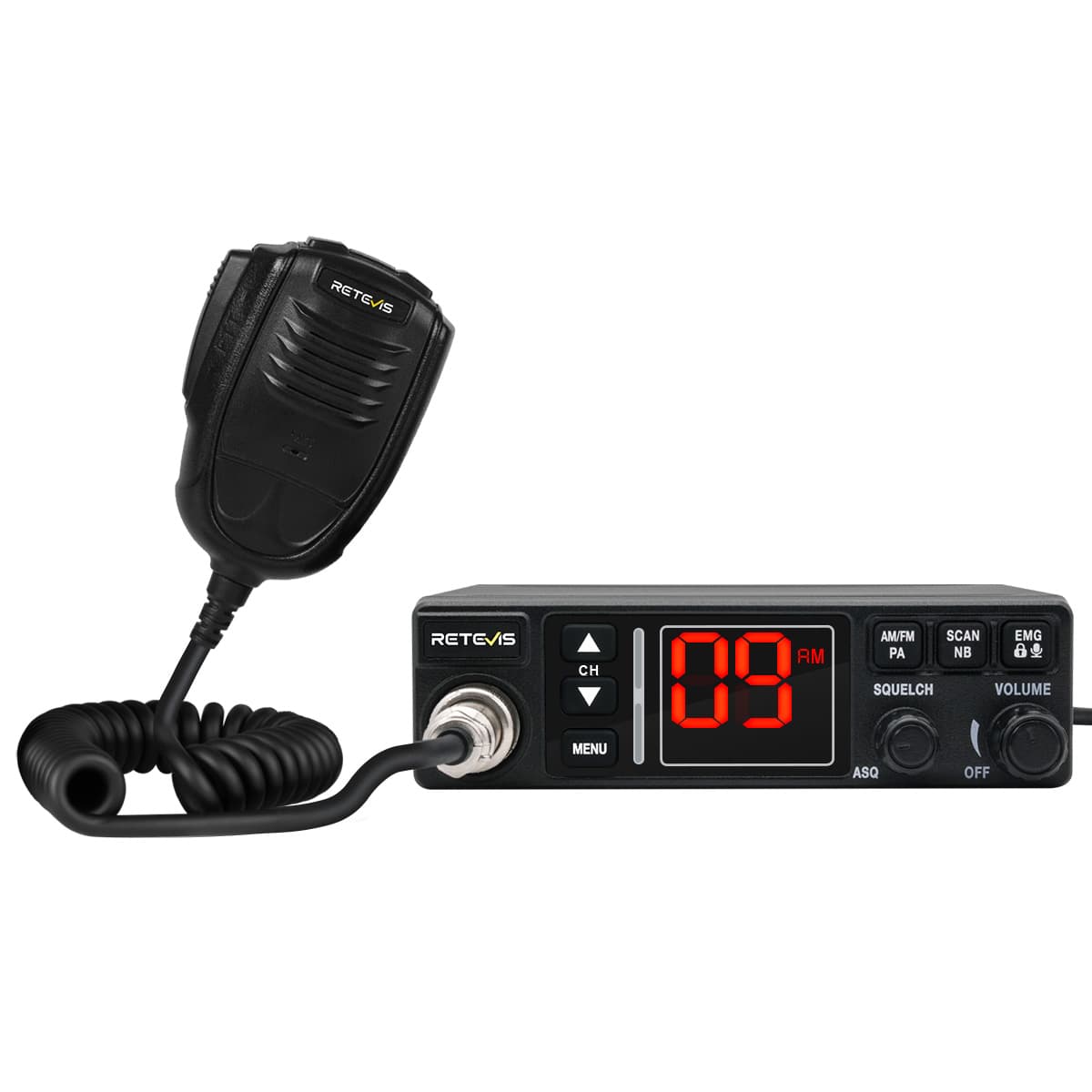 Retevis MB3A Dual-Mode AM/FM CB Radio With Automatic Noise