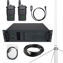 Retevis R1 UHF Analog Repeater System with 2PC RT86 UHF Radio Bundle