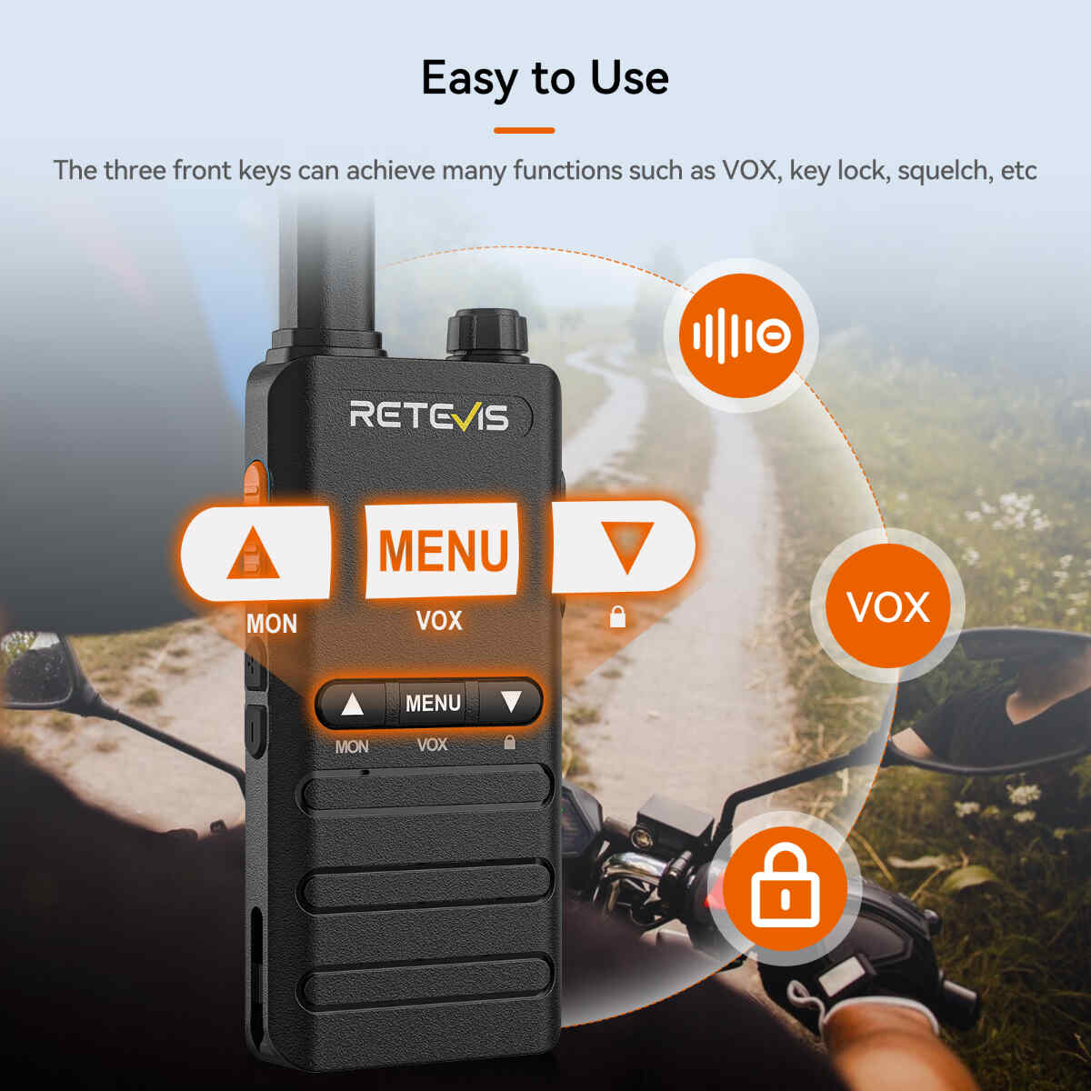 Retevis B3B Ultra Thin Business FRS Walkie Talkie (2 Pack)