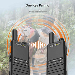 Retevis B3B Ultra Thin Business FRS Walkie Talkie (2 Pack)