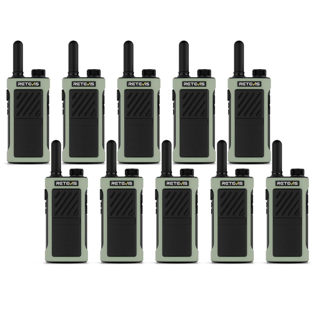 Retevis RB66P Long-Lasting Rugged Two Way Radio with Fast Charger (10 Pack)