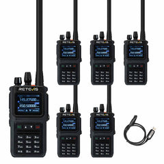 C1 5W Noise Reduction One-key pairing Analog Ham Two Way Radio 6 Pack