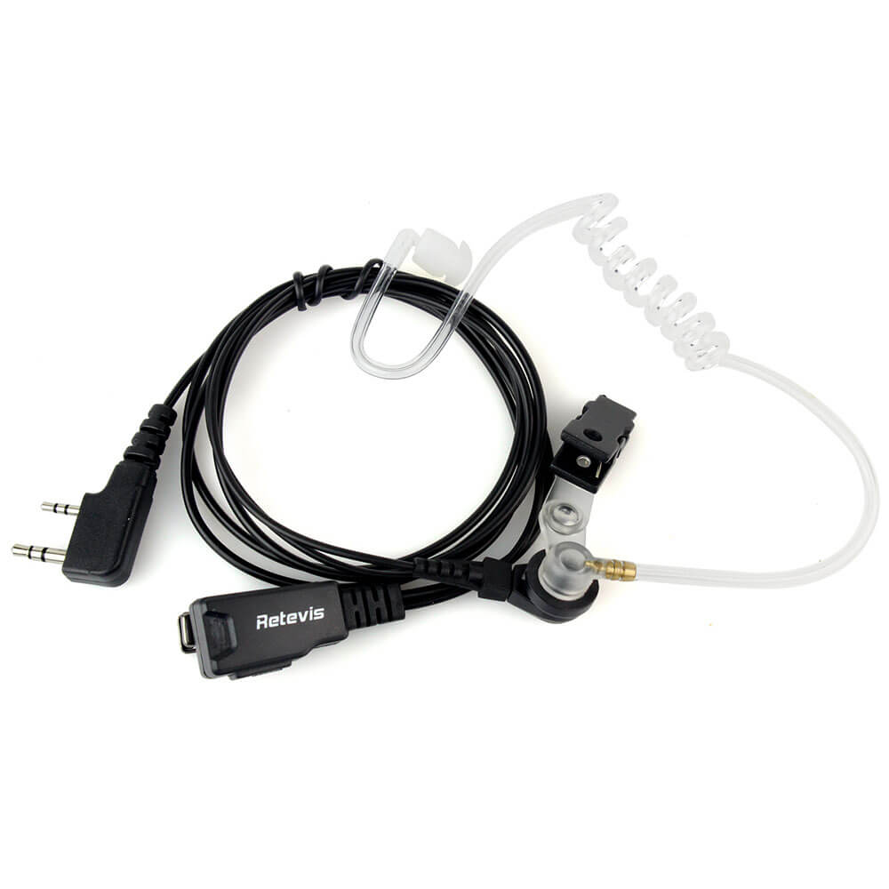 2 Pin Acoustic Tube Headset Earpiece for Radio