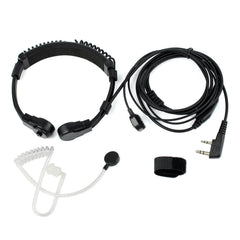 2 Pin Retractable Throat Covert Acoustic Tube Earpiece