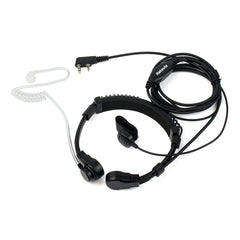 2 Pin Retractable Throat Covert Acoustic Tube Earpiece