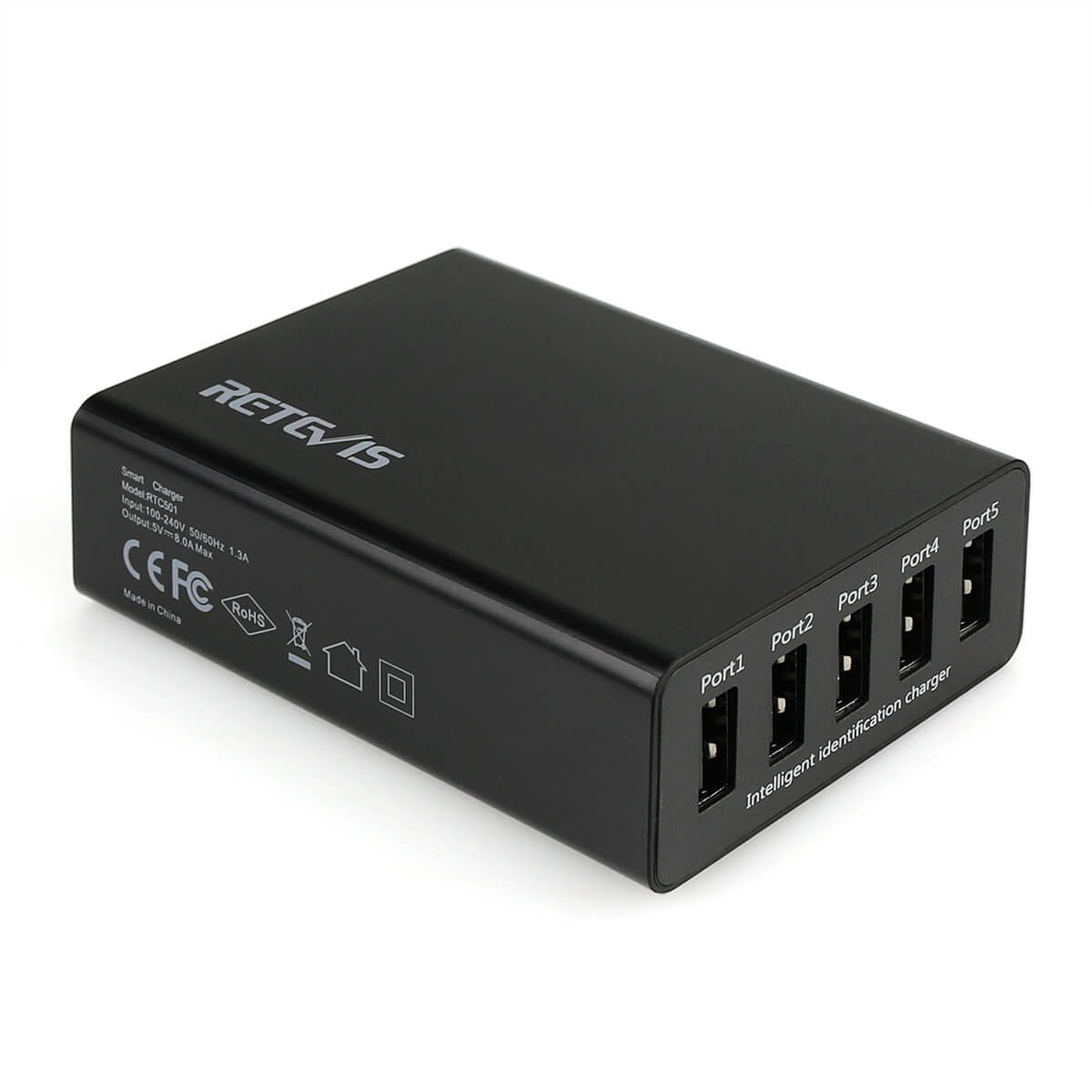 Universal 5-Port USB Wall Charger RTC501