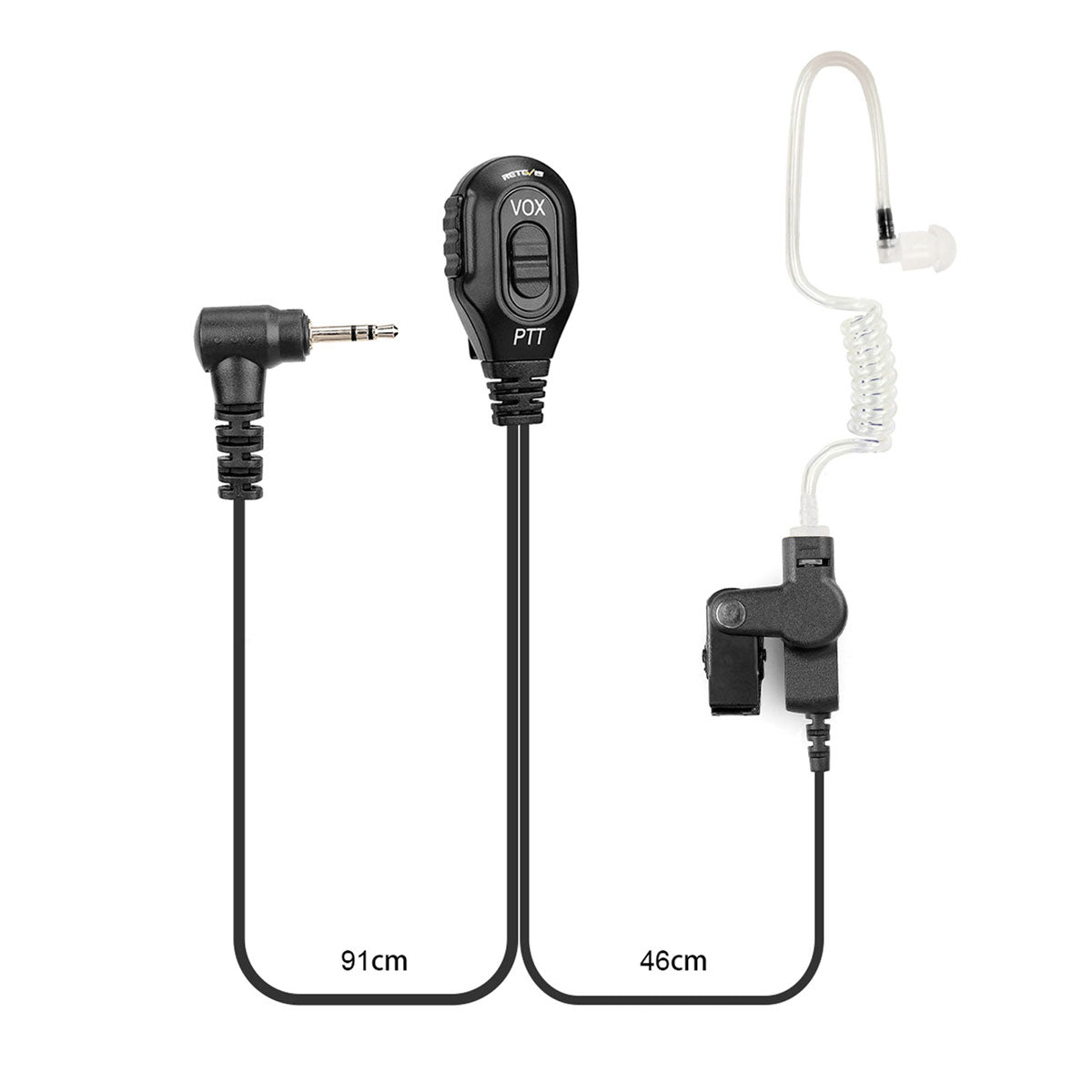 EA101M 2.5mm VOX 2-Wire Air Tube Earpiece