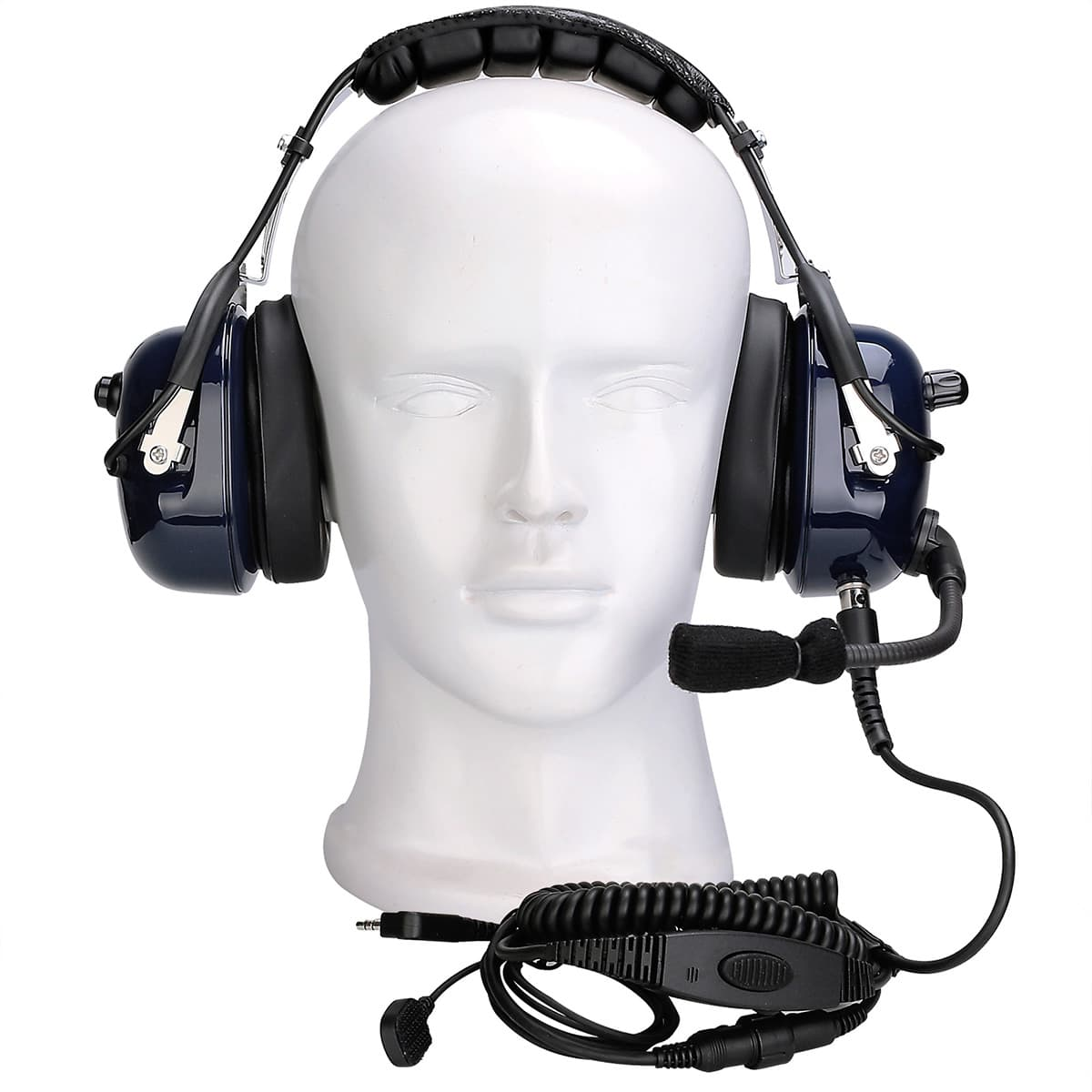 Noise-Canceling Finger PTT Headphone Headset