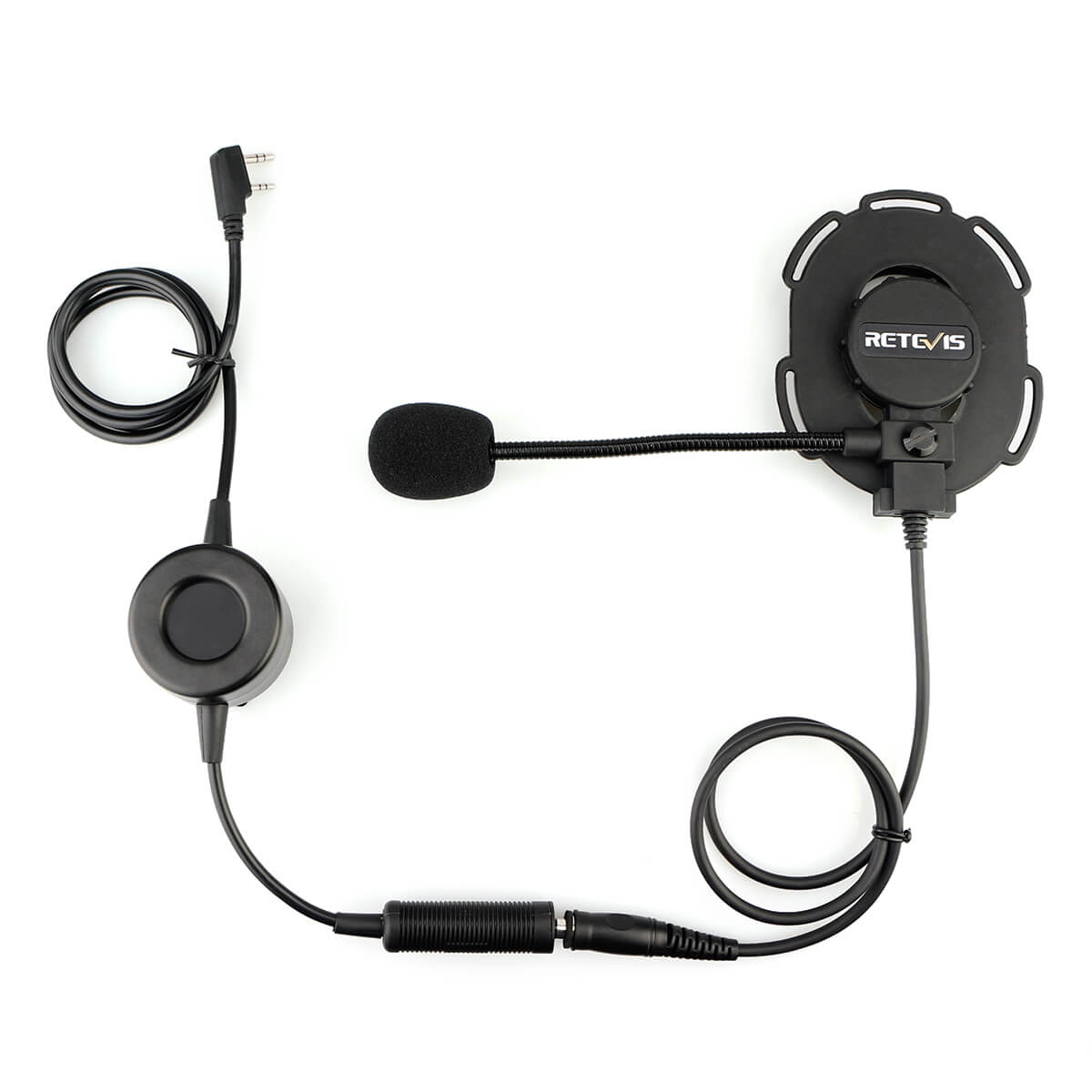 Retevis EH060K Kenwood 2 Pin Single Tactical Headset