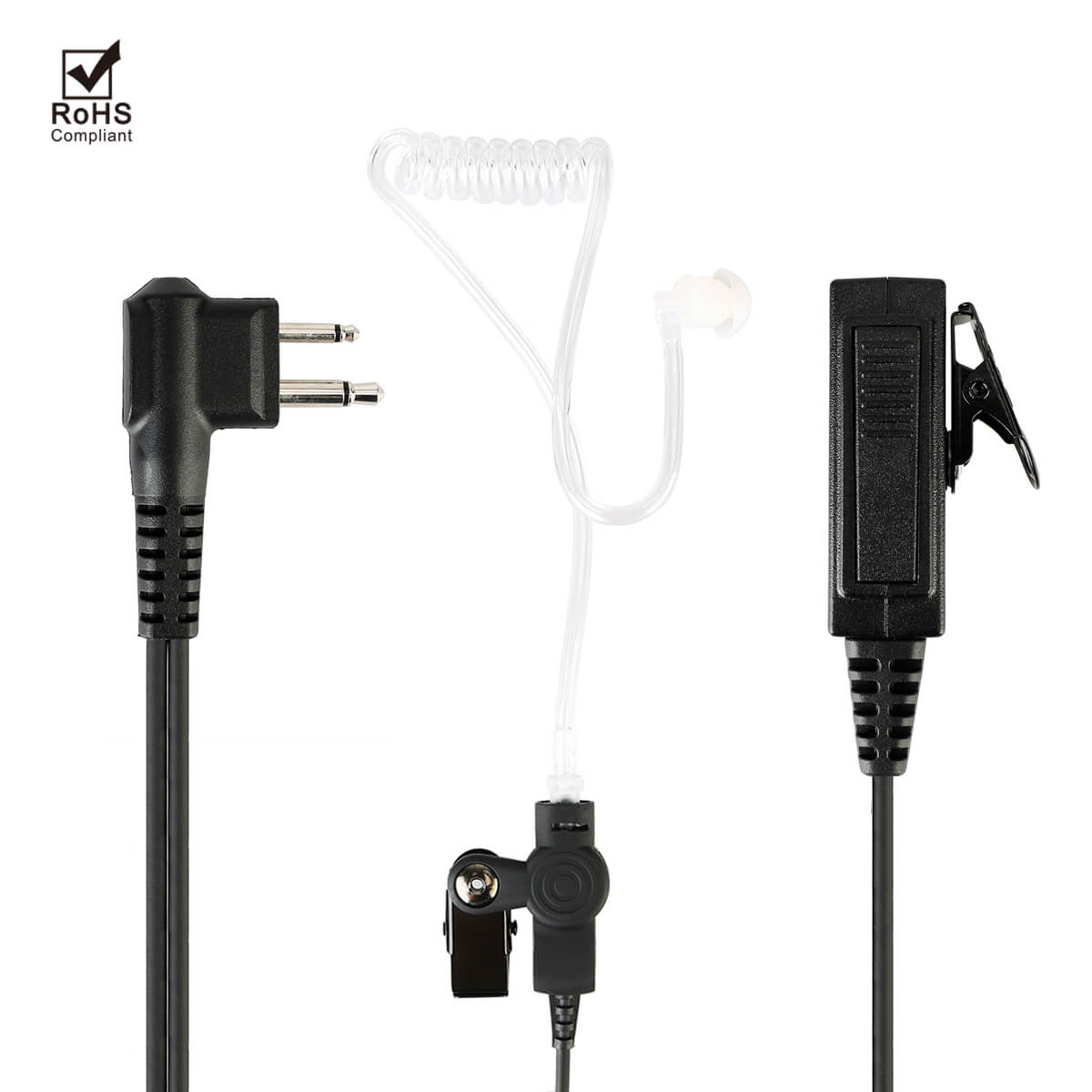 EA100M 2 Pin Acoustic Tube Radio Earpiece Headset