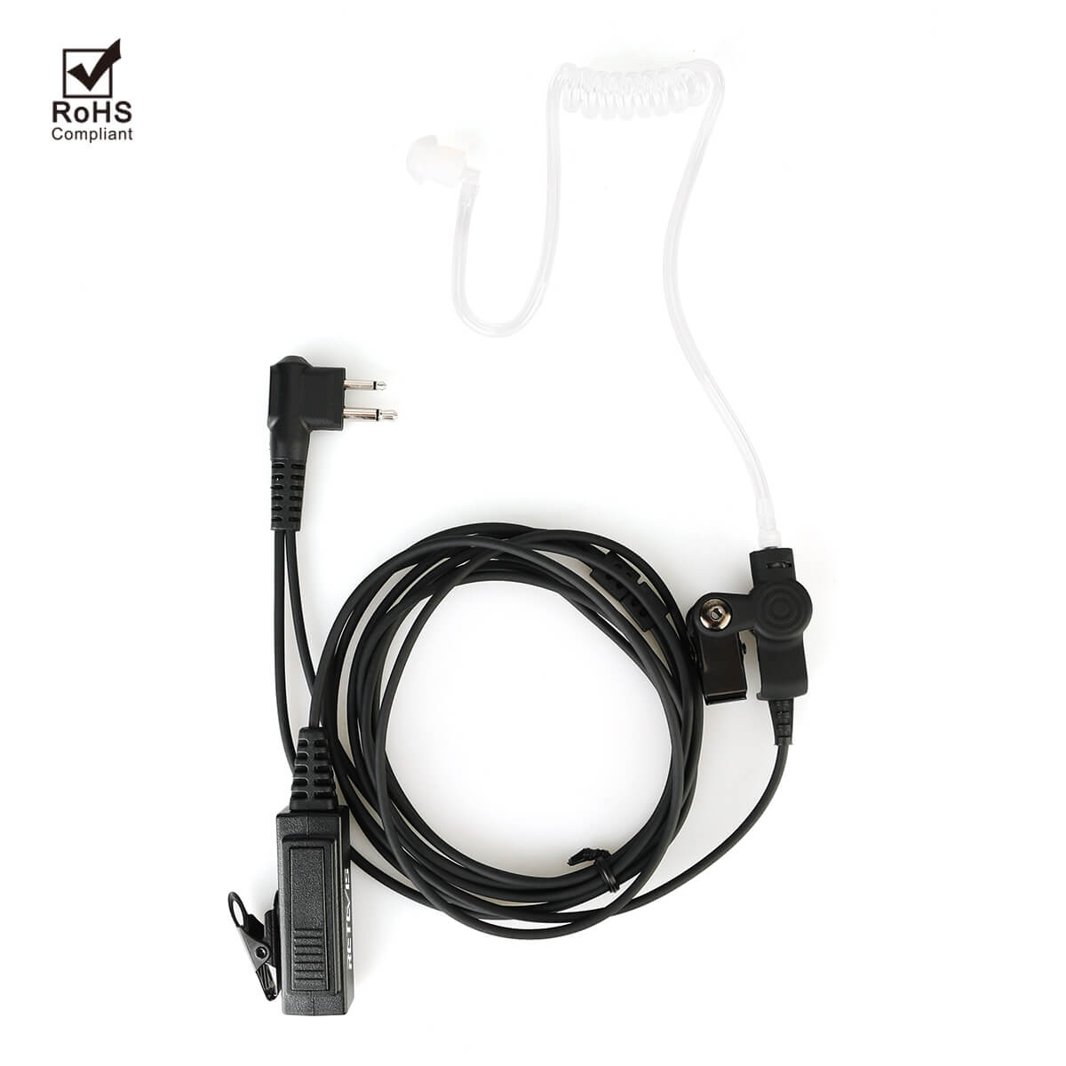 EA100M 2 Pin Acoustic Tube Radio Earpiece Headset