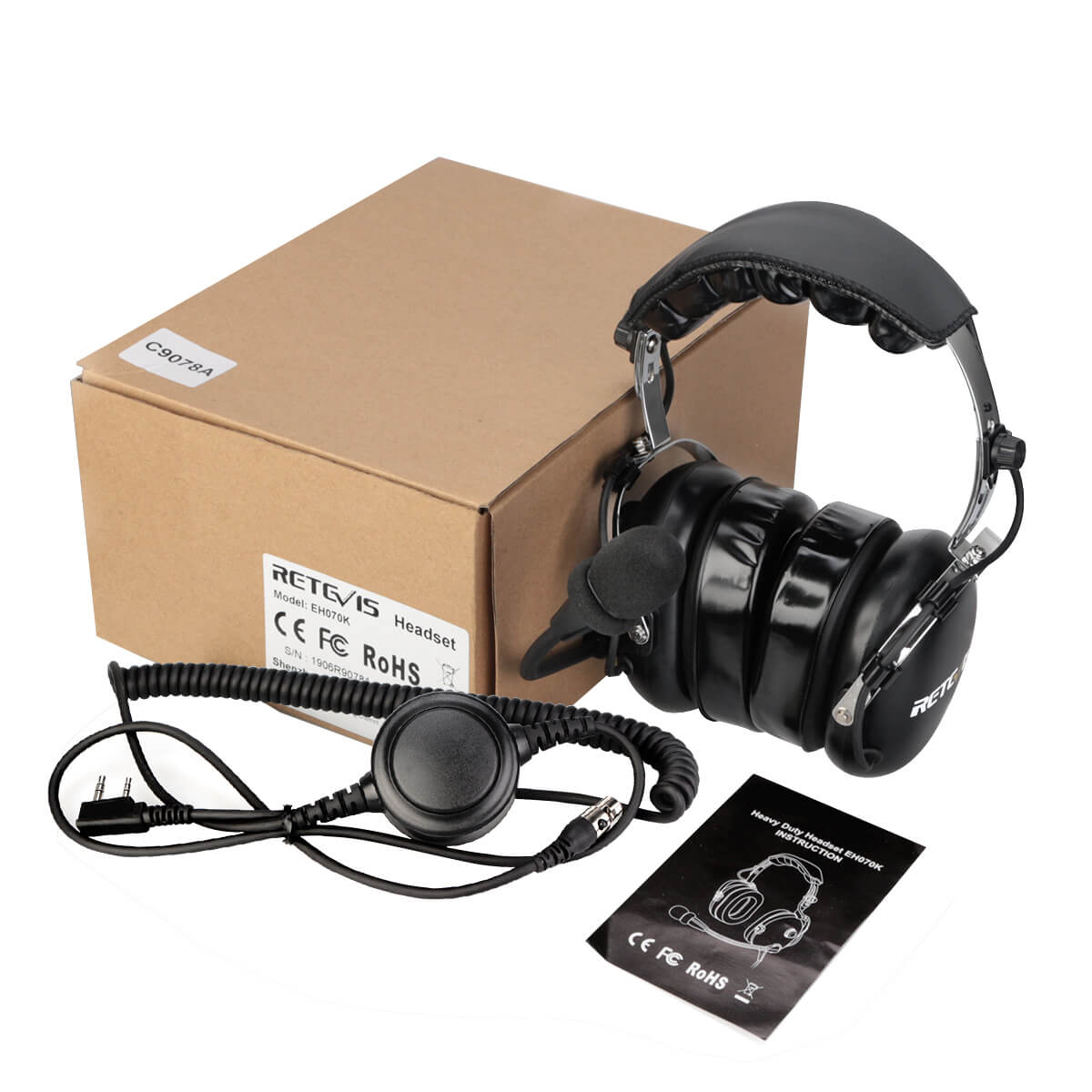 EH070K2 pin Binaural Noise Reduction Headphone