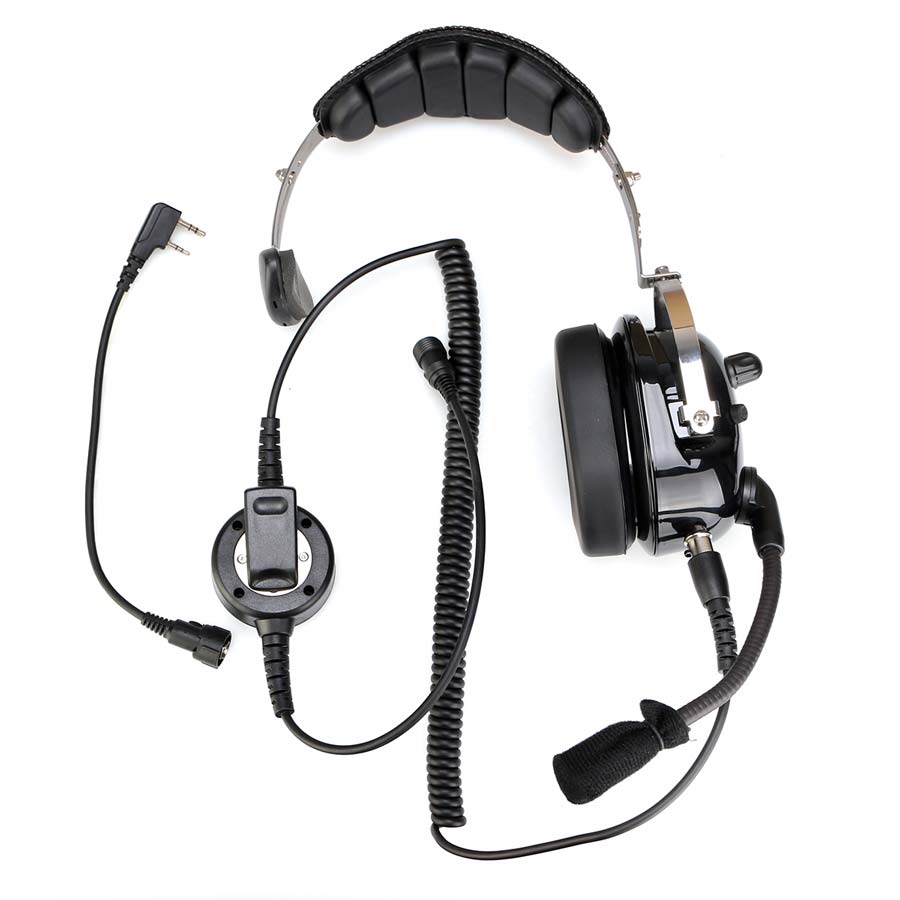 2 Pin Noise Cancelling Walkie Talkie Single Headset