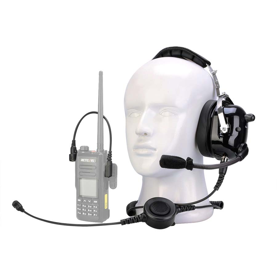 2 Pin Noise Cancelling Walkie Talkie Single Headset