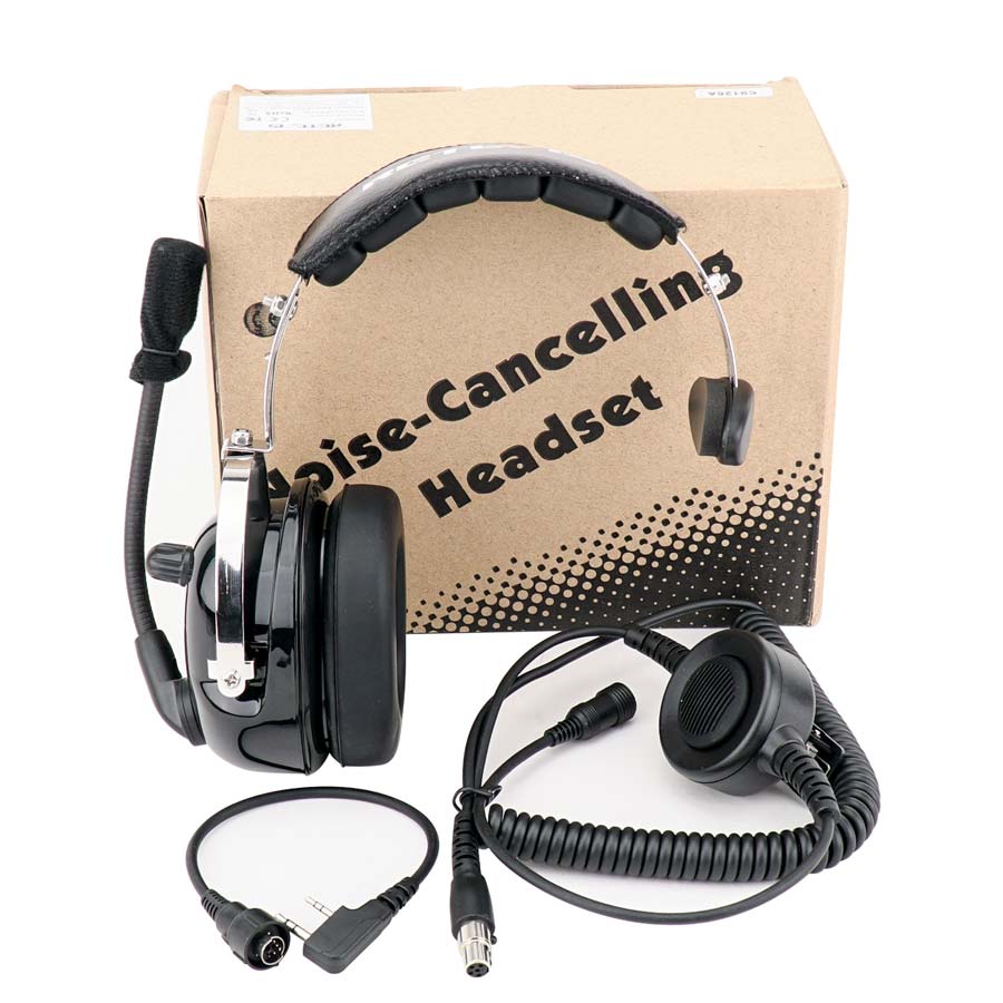 2 Pin Noise Cancelling Walkie Talkie Single Headset