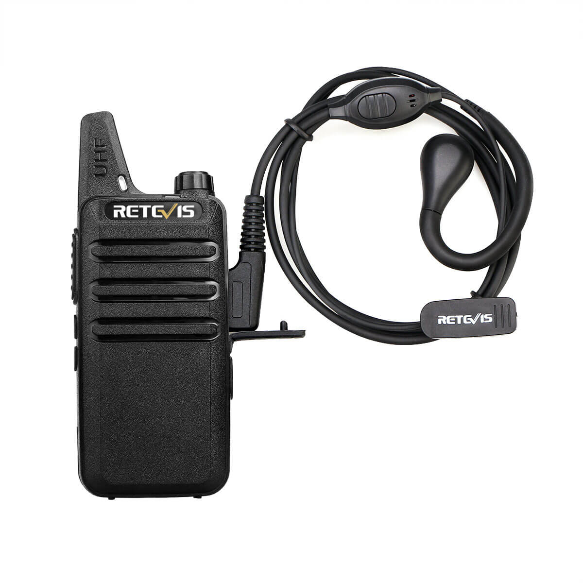 EEK007 2pin Earhook Walkie Talkie Earpiece with Mic for Retevis RT22 Radio