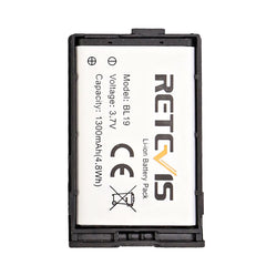 1300mAh 3.7V Original Rechargeable Li-ion Battery for Retevis RT19 RT619