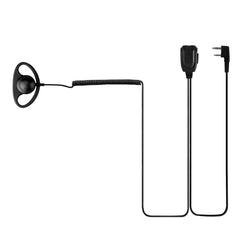 EEK015 Kenwood 2 Pin D hanging headphones with Coil PTT MIC