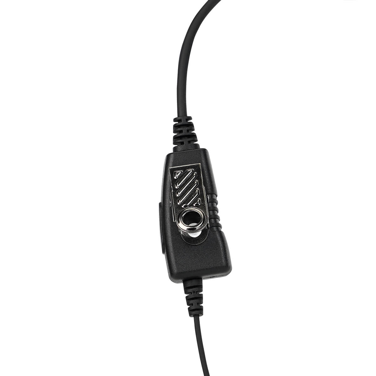 EEM005 Swivel C-Shape Earpiece Coiled Cable 1-Wire 2Pin-M