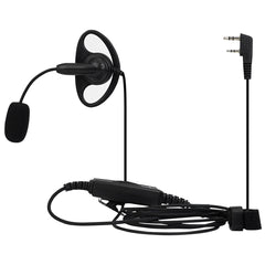 EEK020 Adjustable Boom Mic D-Ring Earpiece Dual PTT 2Pin-K