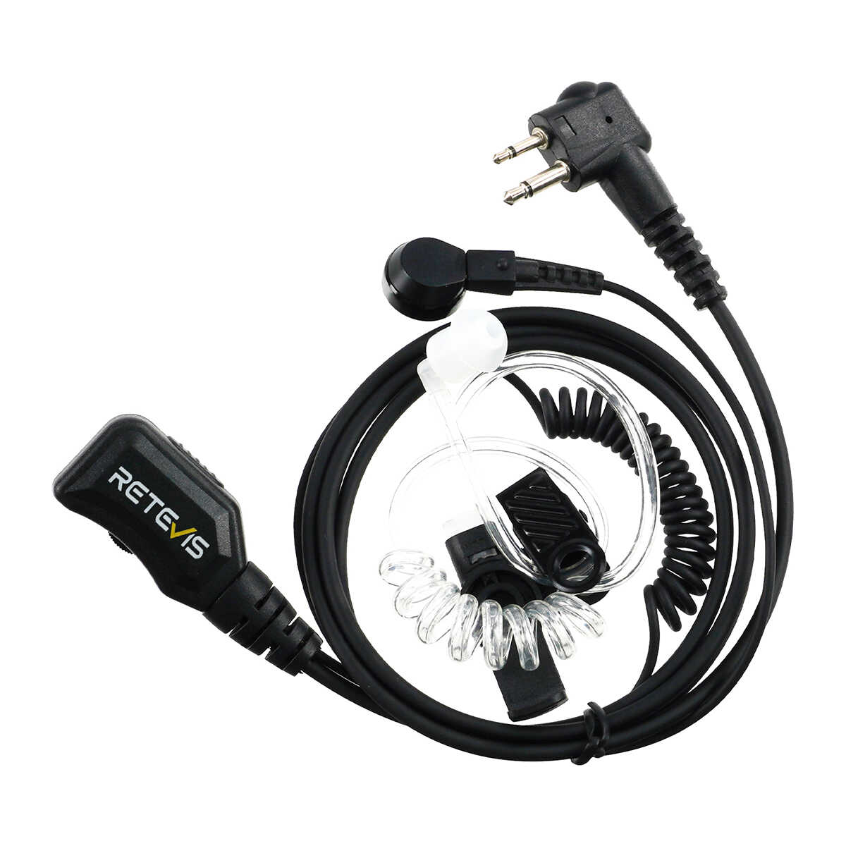 EAM005 Surveillance Kit Acoustic Tube Earpiece with PTT Motorola 2 Pin