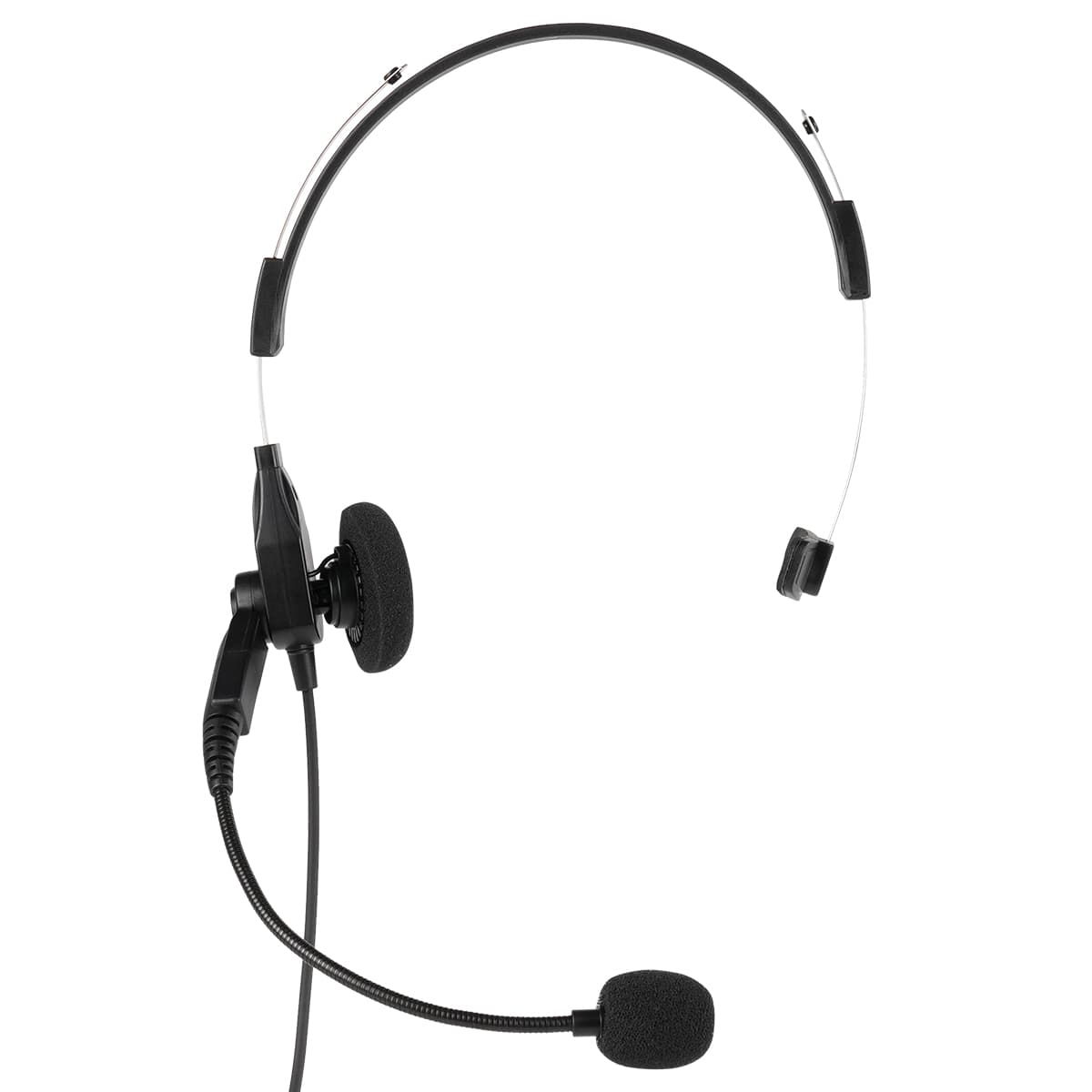 Retevis Over The Head Single Muff Lightweight Headset For Motorola GP328Plus Radios