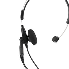 Retevis Over The Head Single Muff Lightweight Headset For Kenwood 2Pin Radio