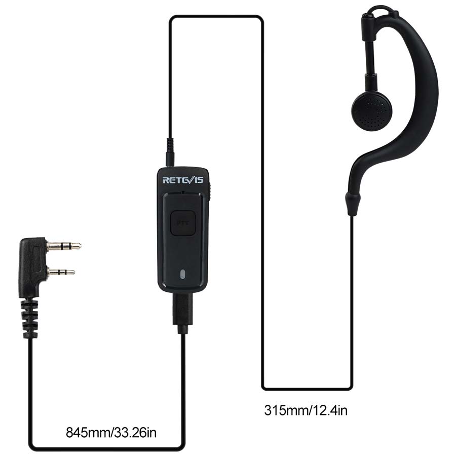 EEK019 Active Noise-canceling G-shape Earpiece 2Pin