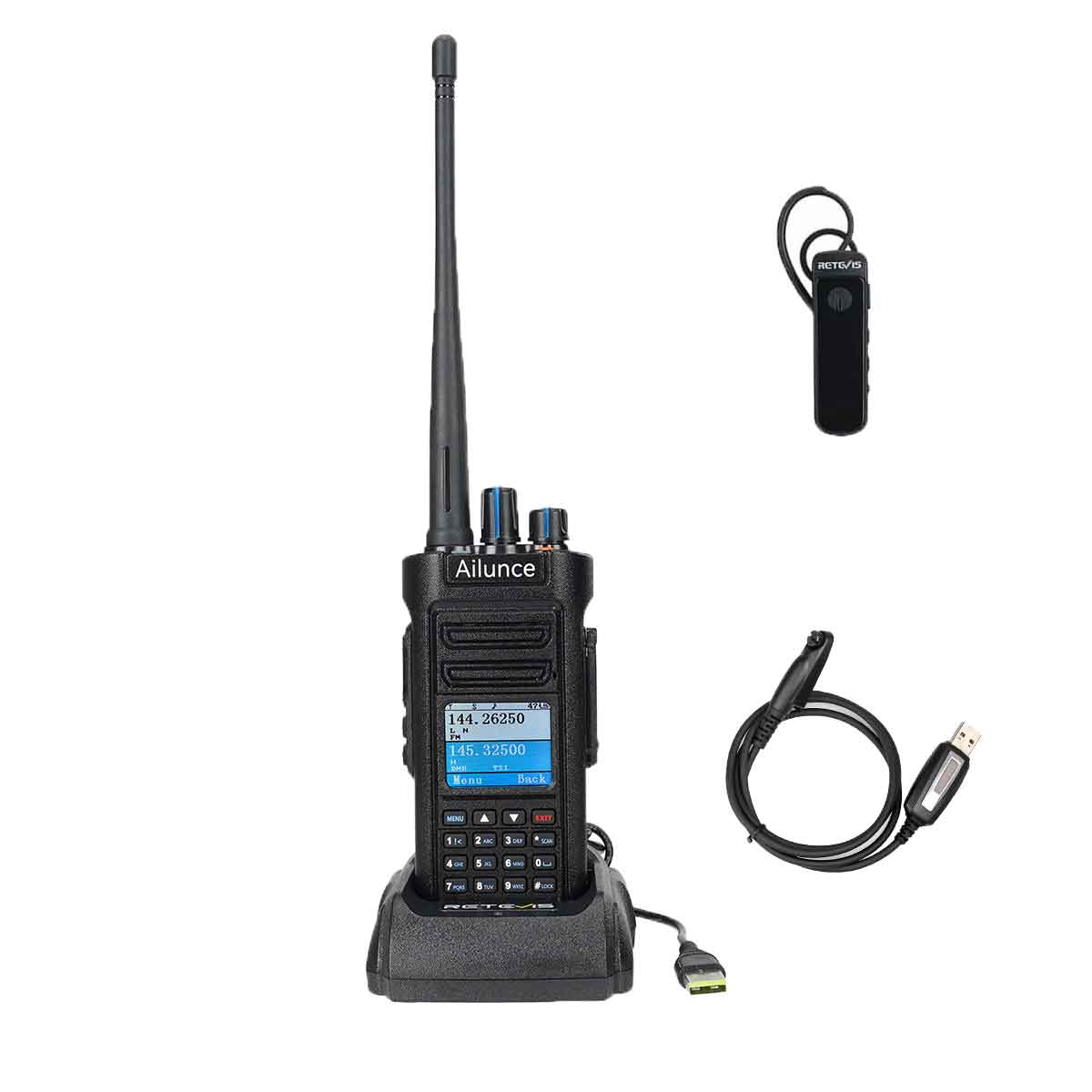 HD2 Waterproof Dual Band DMR Radio-No GPS