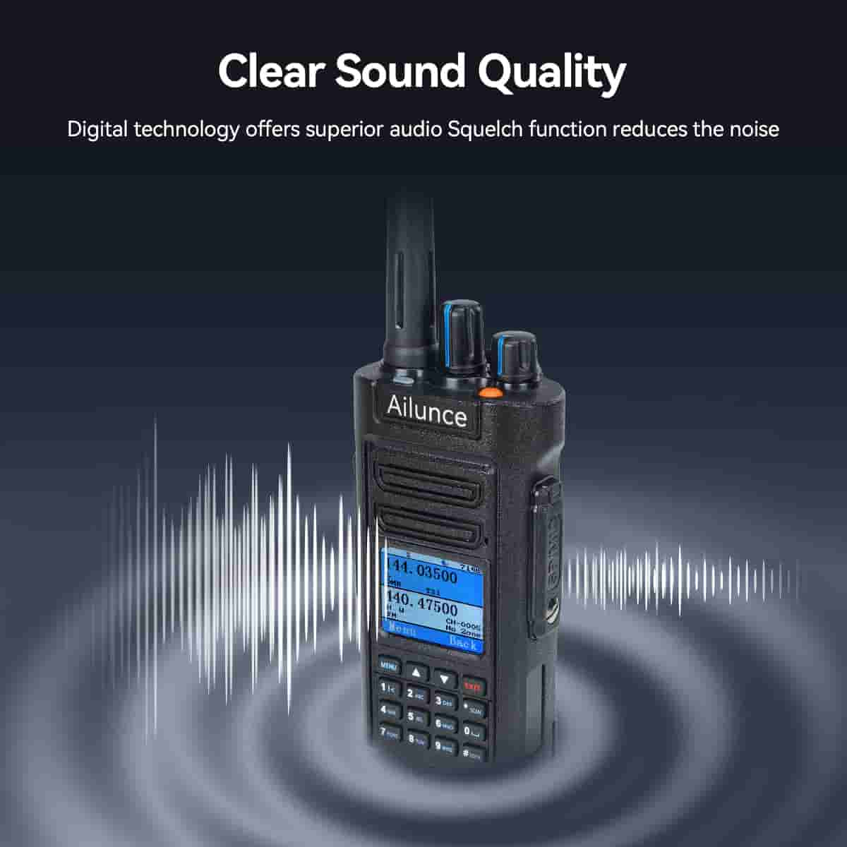 Ailunce HD2 Waterproof Long Range Dual Band DMR Radio