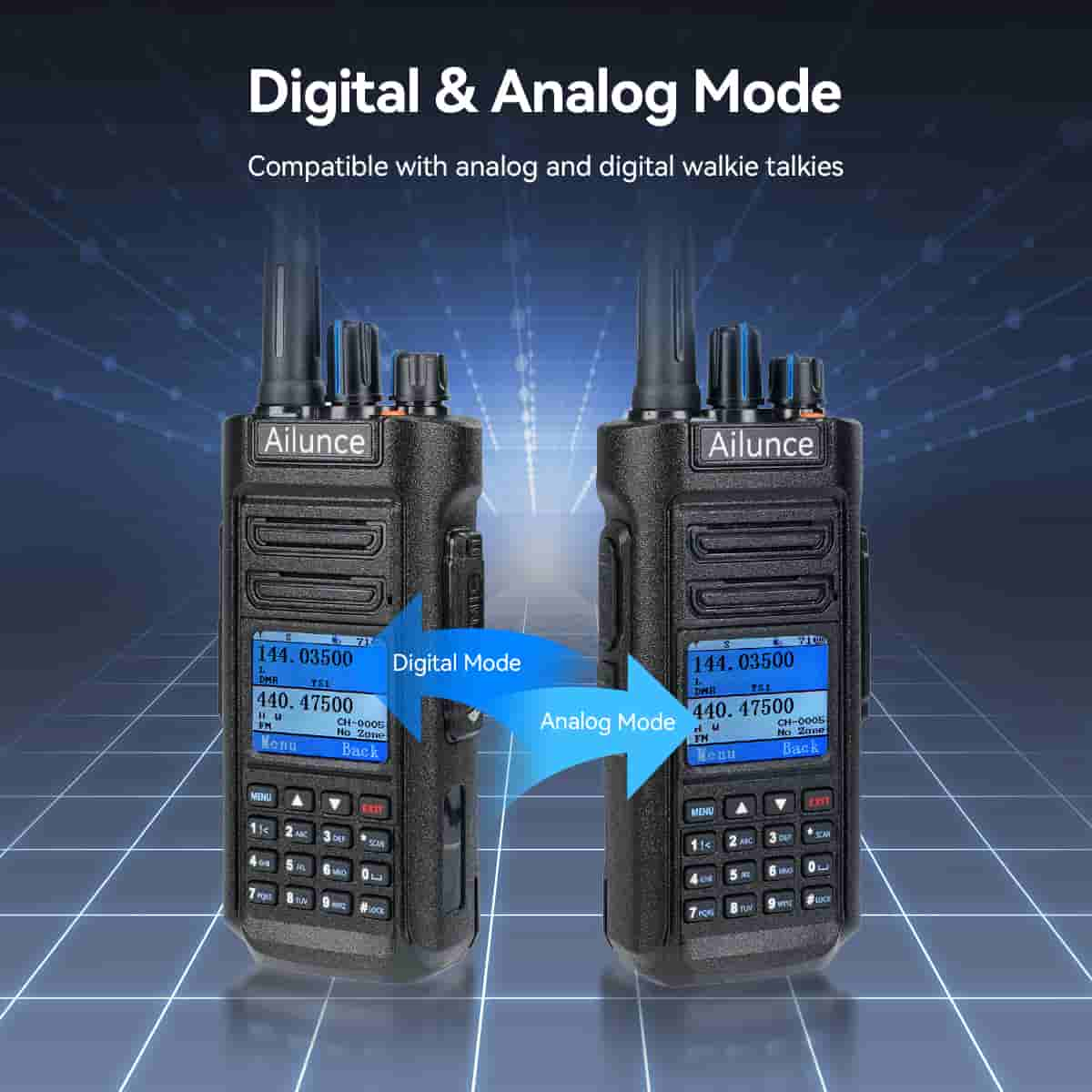 Ailunce HD2 Waterproof Long Range Dual Band DMR Radio