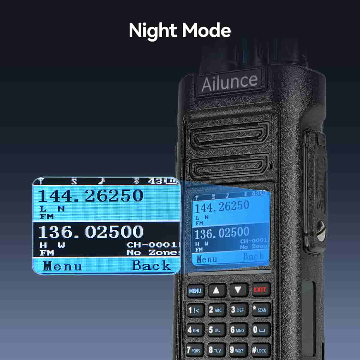 Ailunce HD2 Waterproof Long Range Dual Band DMR Radio